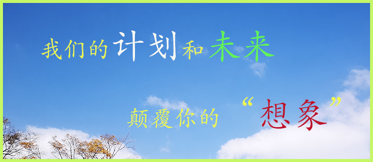 我们的计划和未来，颠覆你的想象